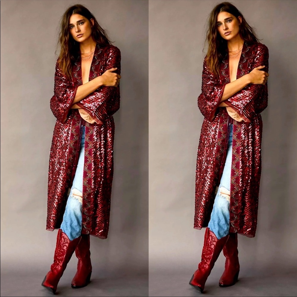 NWOT Free People Light is Coming Duster